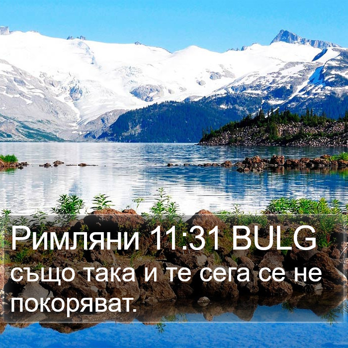 Римляни 11:31 BULG Bible Study