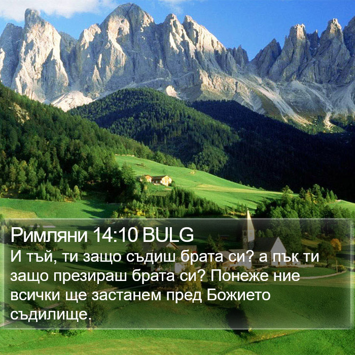 Римляни 14:10 BULG Bible Study