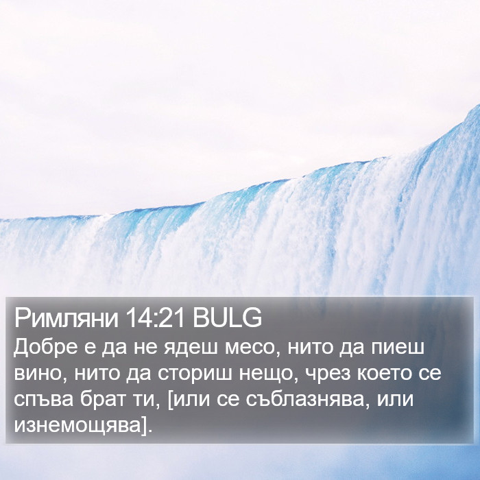 Римляни 14:21 BULG Bible Study