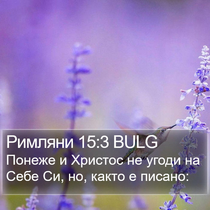 Римляни 15:3 BULG Bible Study