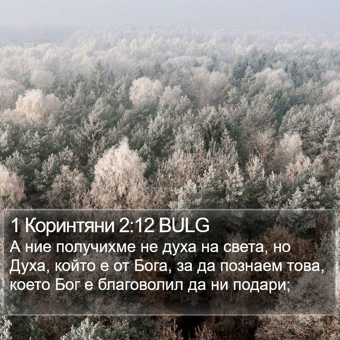 1 Коринтяни 2:12 BULG Bible Study