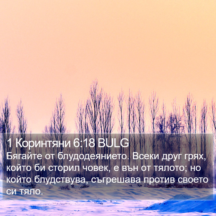 1 Коринтяни 6:18 BULG Bible Study