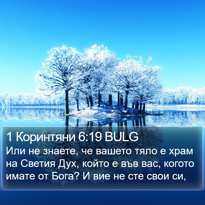 1 Коринтяни 6:19 BULG Bible Study