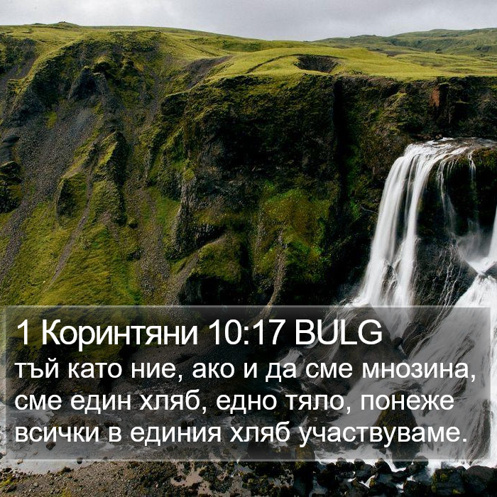 1 Коринтяни 10:17 BULG Bible Study