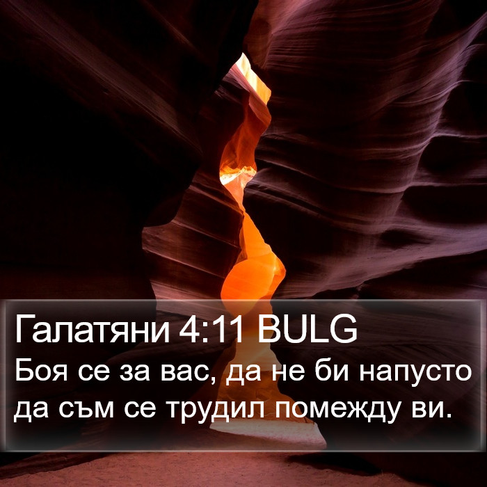 Галатяни 4:11 BULG Bible Study