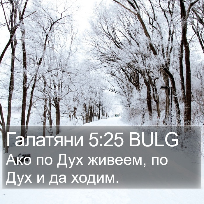 Галатяни 5:25 BULG Bible Study