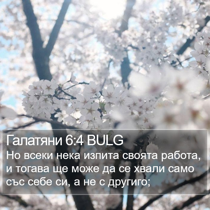 Галатяни 6:4 BULG Bible Study