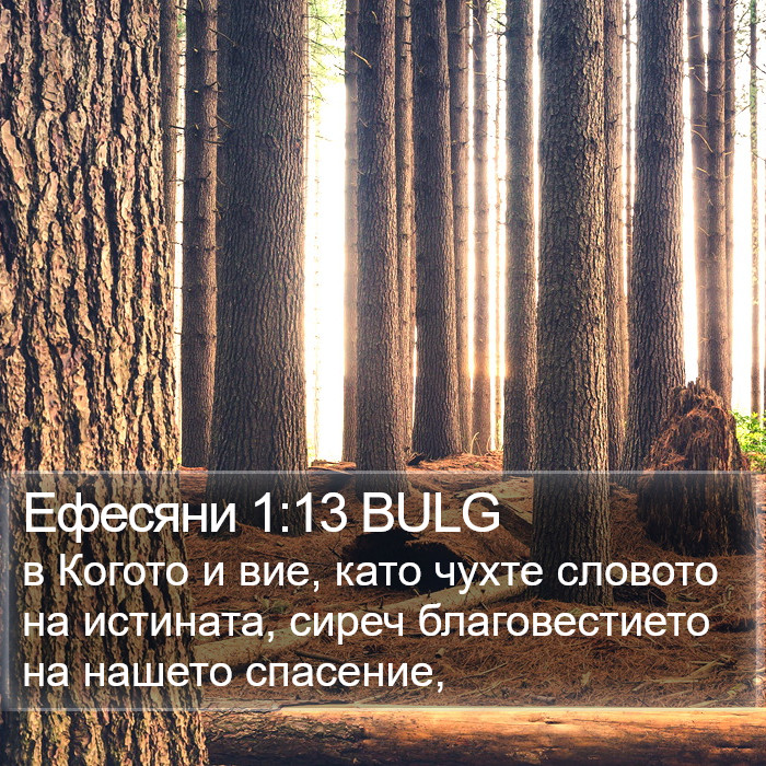 Ефесяни 1:13 BULG Bible Study