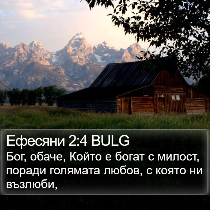 Ефесяни 2:4 BULG Bible Study