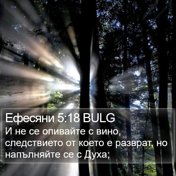 Ефесяни 5:18 BULG Bible Study