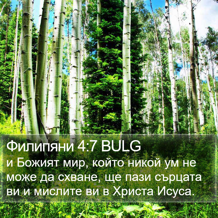 Филипяни 4:7 BULG Bible Study