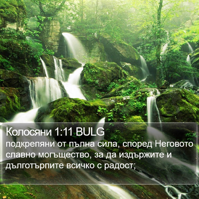 Колосяни 1:11 BULG Bible Study