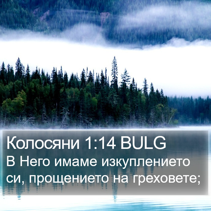 Колосяни 1:14 BULG Bible Study