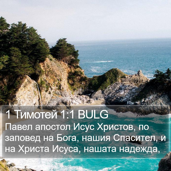 1 Тимотей 1:1 BULG Bible Study