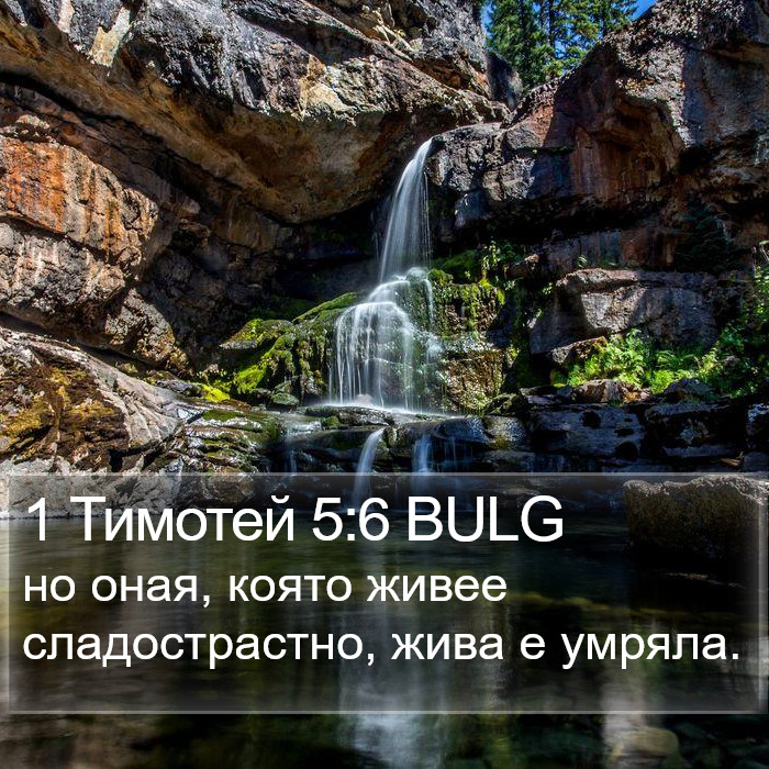 1 Тимотей 5:6 BULG Bible Study