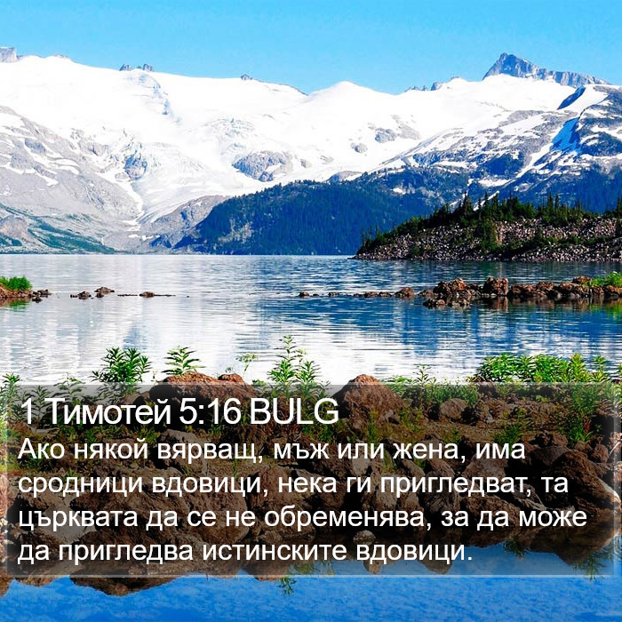 1 Тимотей 5:16 BULG Bible Study