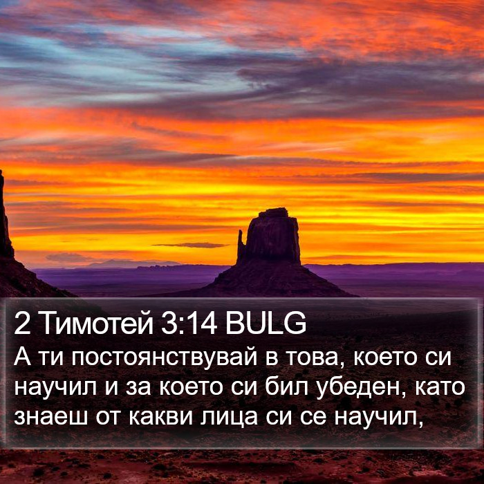 2 Тимотей 3:14 BULG Bible Study