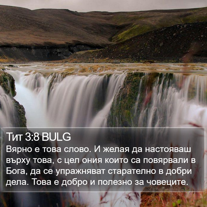 Тит 3:8 BULG Bible Study