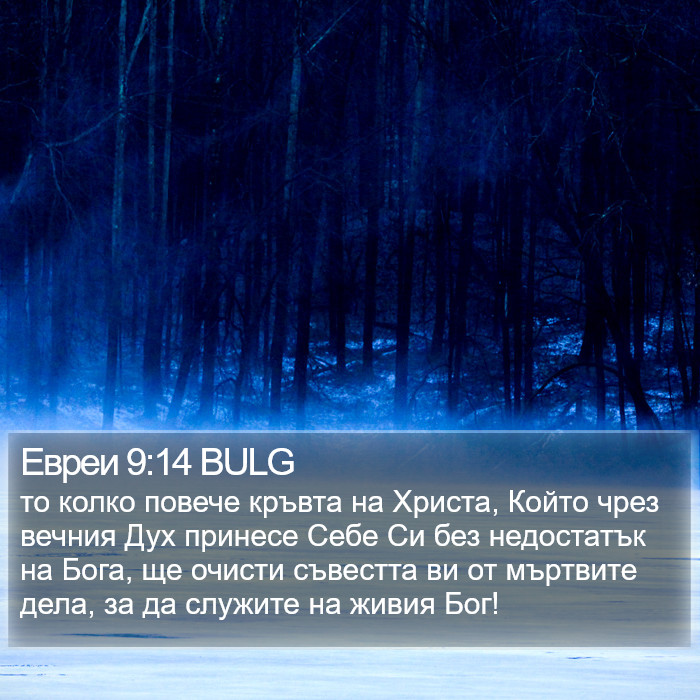 Евреи 9:14 BULG Bible Study