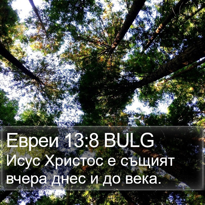 Евреи 13:8 BULG Bible Study