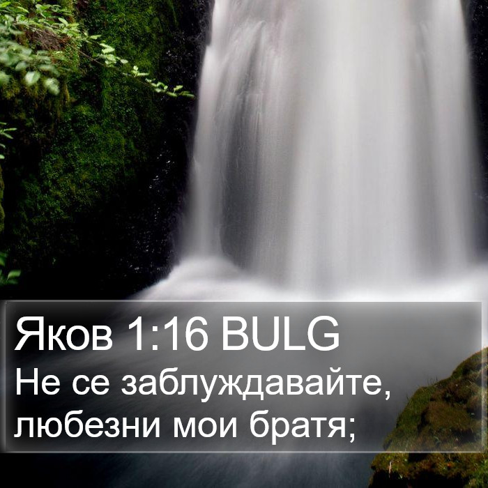 Яков 1:16 BULG Bible Study