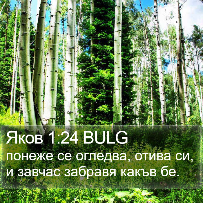 Яков 1:24 BULG Bible Study