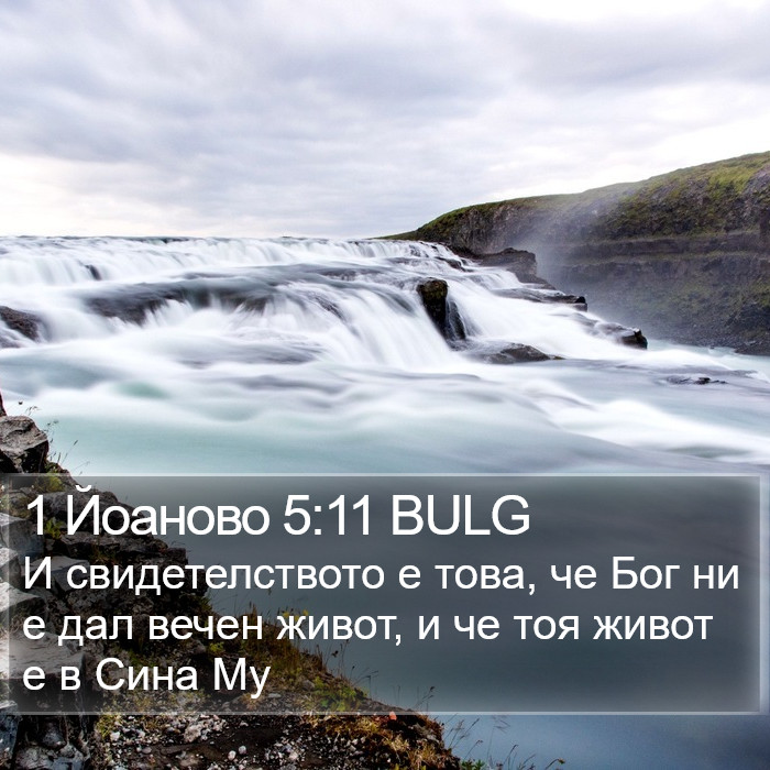 1 Йоаново 5:11 BULG Bible Study