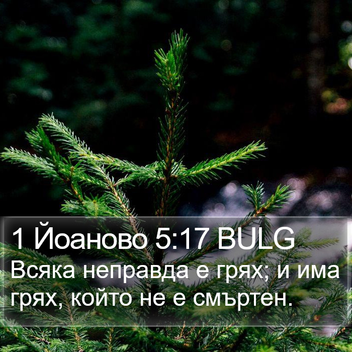 1 Йоаново 5:17 BULG Bible Study