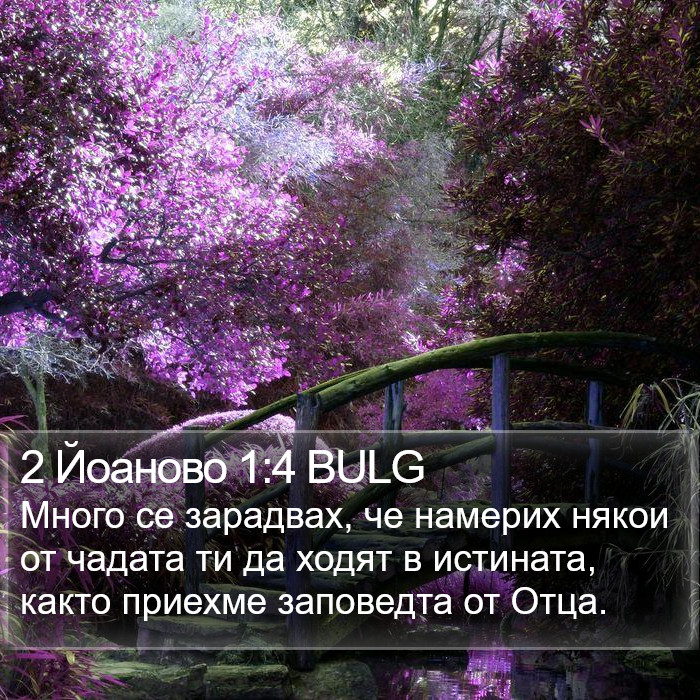 2 Йоаново 1:4 BULG Bible Study