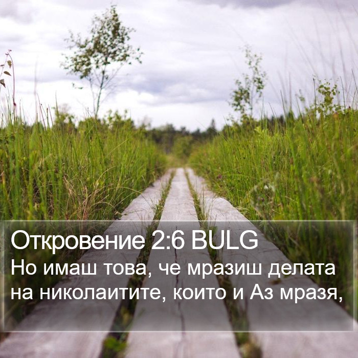 Откровение 2:6 BULG Bible Study