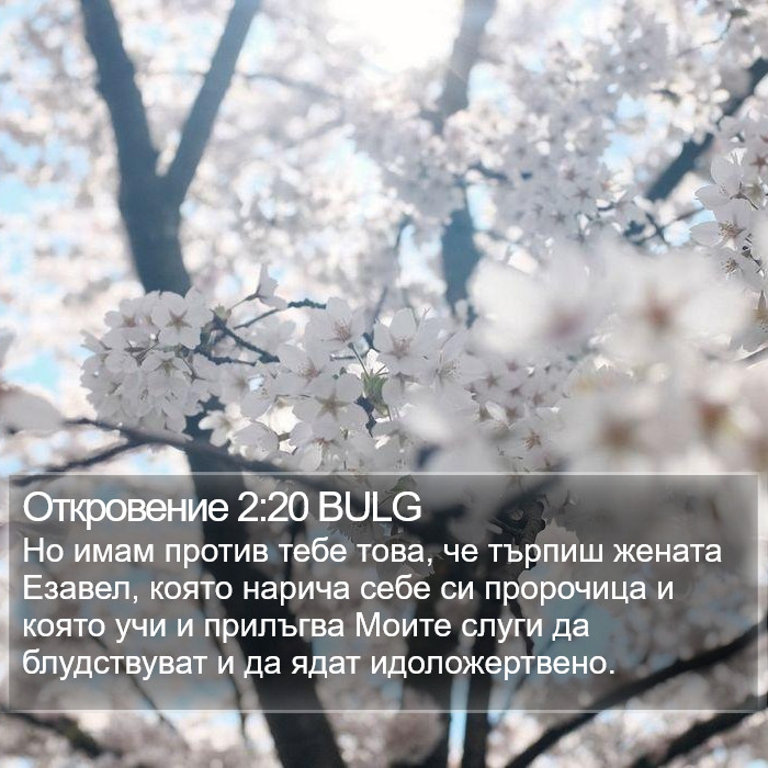 Откровение 2:20 BULG Bible Study