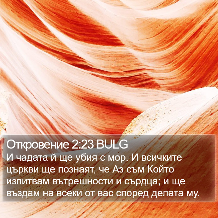 Откровение 2:23 BULG Bible Study