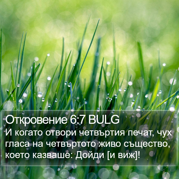 Откровение 6:7 BULG Bible Study