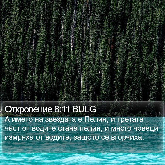 Откровение 8:11 BULG Bible Study